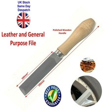 195mm Steel File for Feather Wooden Handle Fine Filing General Purpose UK