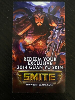 Exclusive Smite Guan Yu Skin - 2014 - RARE - Unused Code