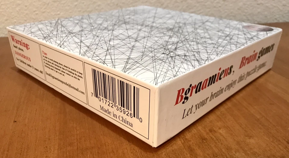 ✅Bgraamiens Puzzle-The Lines 1000 Pcs Black and White Preowned Great Condition - Изображение 3 из 4