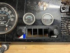 Black Amc Jeep Cj Cj5 Cj6 Cj7 Cj8 J10 Dash Switch Plate - 4 Position Wlogos