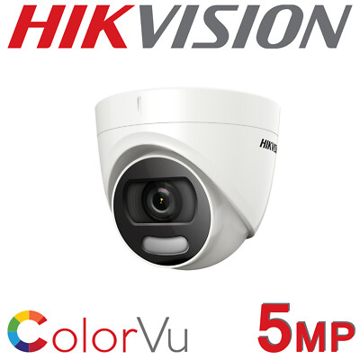 Hikvision DS-2CE72HFT-F28 5MP COLORVU Turm IP67 CCTV Kamera 24/7 Farben HD-TVI