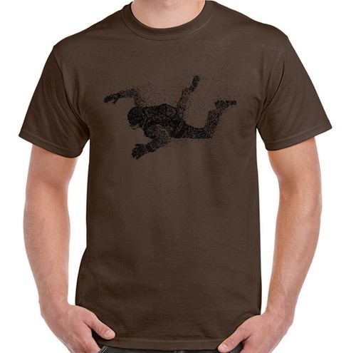 Fallschirm T-Shirt Abstrakt Fallschirmspringer Herren Skydive 1 2 3 Para - Picture 4 of 25