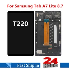 Replace For Samsung Galaxy Tab A7 Lite 8.7 T220 LCD Display Touch Screen + Frame