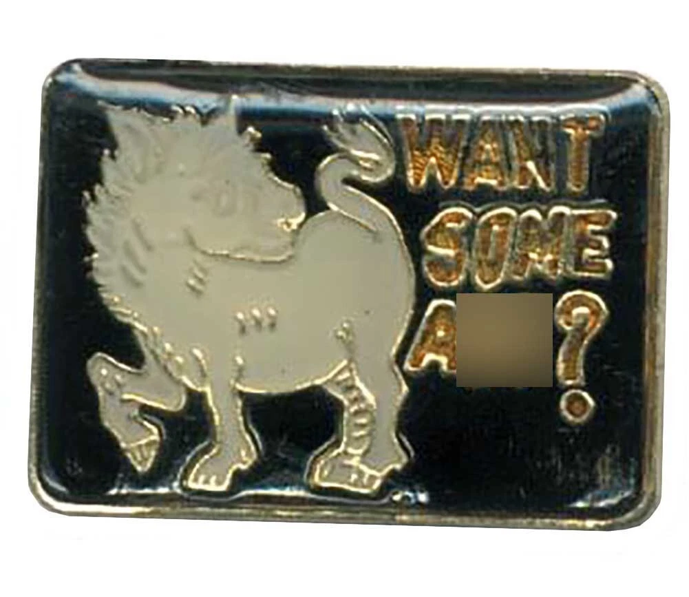 Pack of 50 Want Some A$$? Bike Motorcycle Hat Cap Lapel Pin HP1729