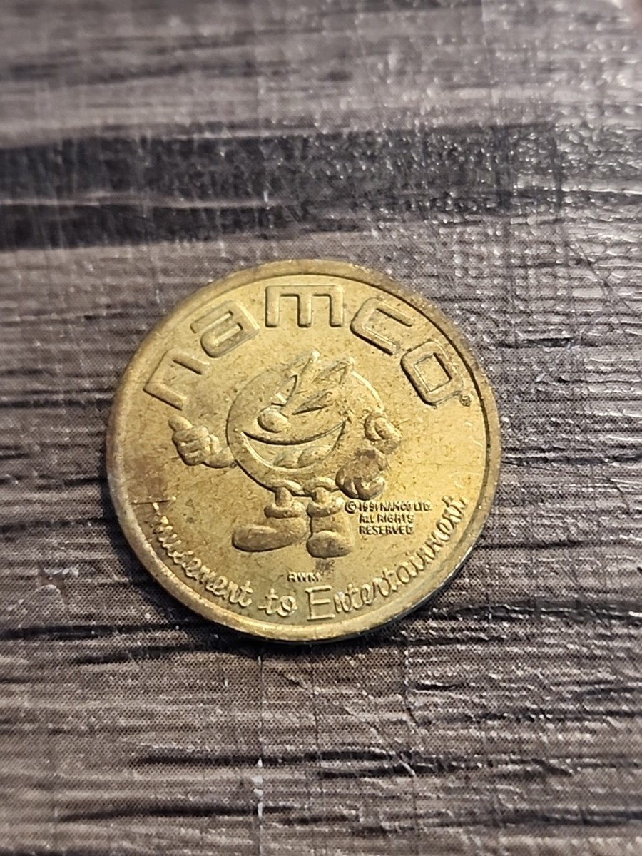 NAMCO 1991 Pac-Man Arcade Game Token Coin Vintage Amusement To