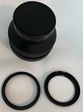 Wide Conversion Lens x0.6 Black Camera Lens Japan W/ Covers and Adaptors F