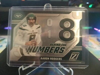 2023 Panini Zenith - Behind the Numbers Aaron Rodgers #1 Silver