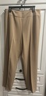 RALPH LAUREN Brown Wool Trousers Pants Stretchy Side Zip Size 14 — photo 1