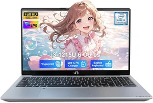 NIMO 15.6" IPS FHD Ordinateur portable, Intel 6 Noyaux I3-1215U 4,4GHz 8GB RAM 256GB SSD Win11