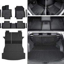 Floor Mats Set for Toyota RAV4 2019-2025 for Gas  Hybrid w/ Door Sill Guards