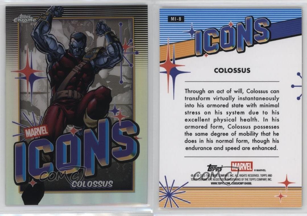 2025 Topps Chrome Marvel Comics Marvel Icons Colossus #MI-8 6k8 | eBay