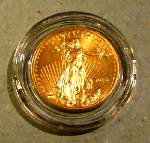 2015 1/4 oz $10 American Gold Eagle Coin BU Walking Liberty Bullion