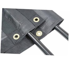 8'x14' Dump Truck Mesh Tarp with 5 Inch 18Oz Double Pocket & Grommets - Vinyl