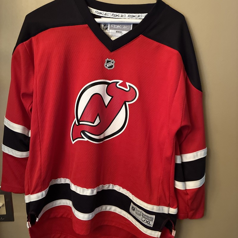 Reebok Youth L/XL Hockey Jersey Red New Jersey Devils Martin Brodeur 30 NHL