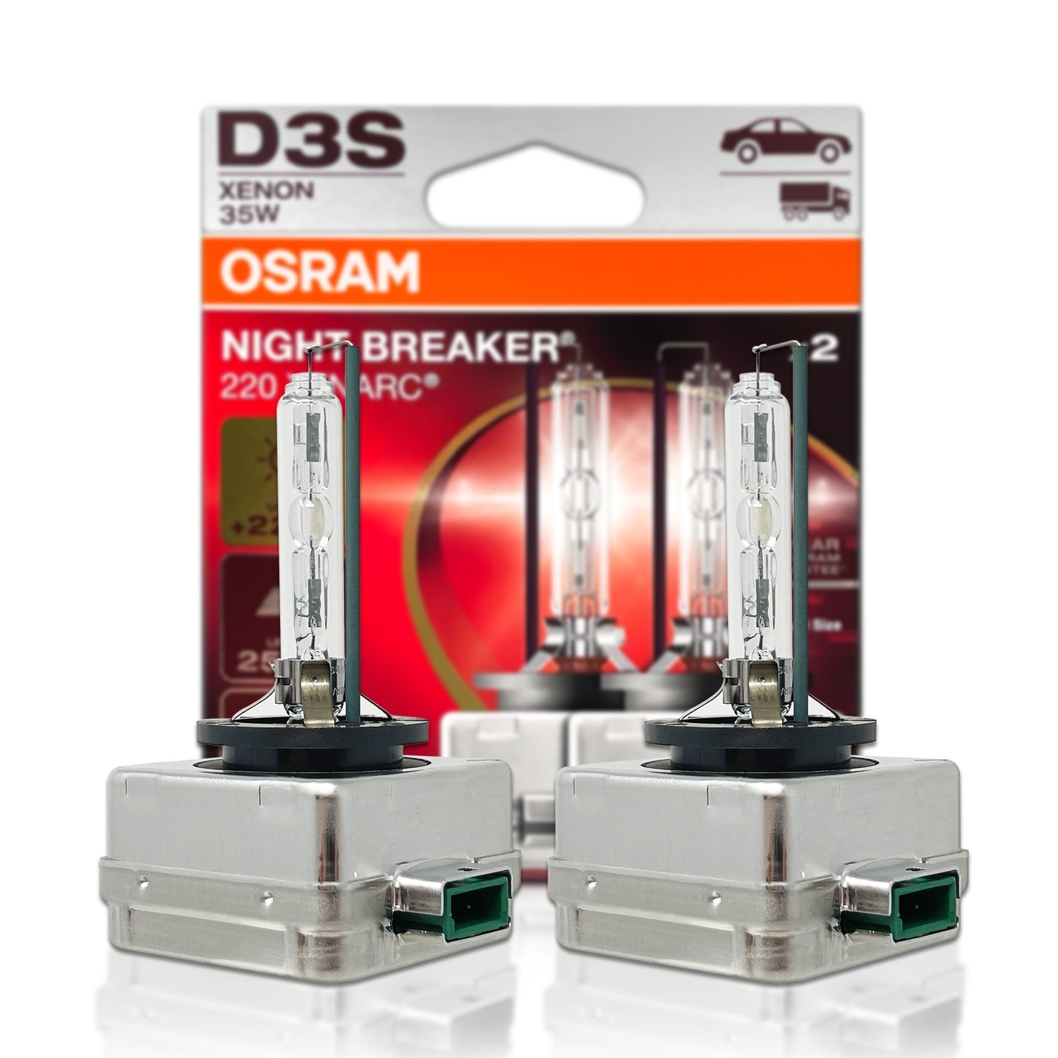 D3S: Osram 66340XN2-2HB Night Breaker 220 HID Xenon Bulbs | Pack of 2 ❗️READ❗️