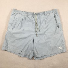 Columbia PFG Shorts Mens Large Light Blue Packable Nylon Mesh Lined Fishing