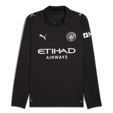 Puma 2025-26 Manchester City Men's Stadium Away Long-Sleeve Soccer Jersey