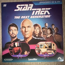 Star Trek: The Next Generation Episodes 53  54 LaserDisc Patrick Stewart 1989