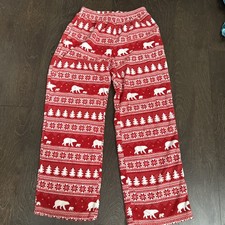 Kids wonder shop pajama pants Christmas holiday theme size 8
