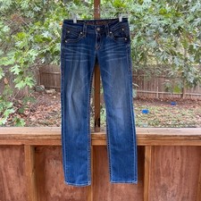 Rock Revival Women's Amy Straight Jeans Low Rise Size 29