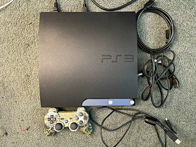 L@@K *MINIMAL USE* Sony PlayStation 3 PS3 Slim 250GB CECH-2001B A++ CONTROLLER