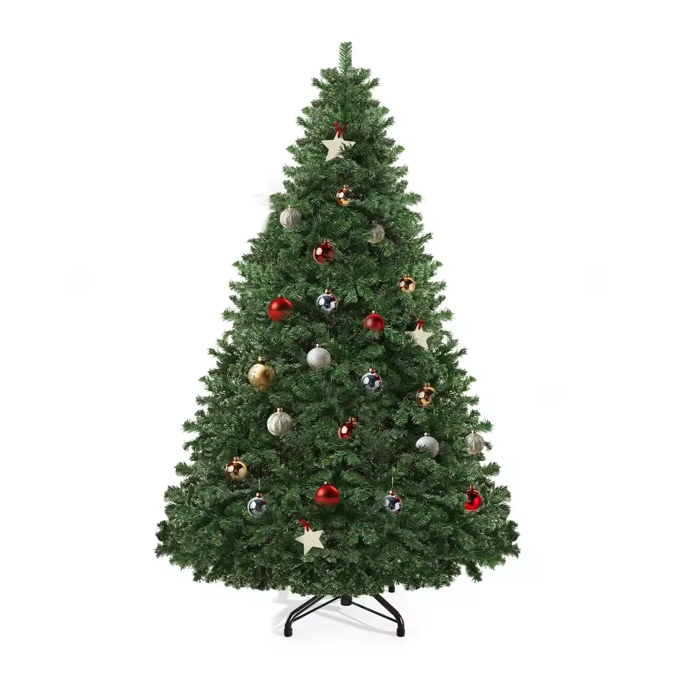 Artificial Christmas Tree 1.8M (6FT) with Metal Hinges & Foldable Base - Image 3 of 4