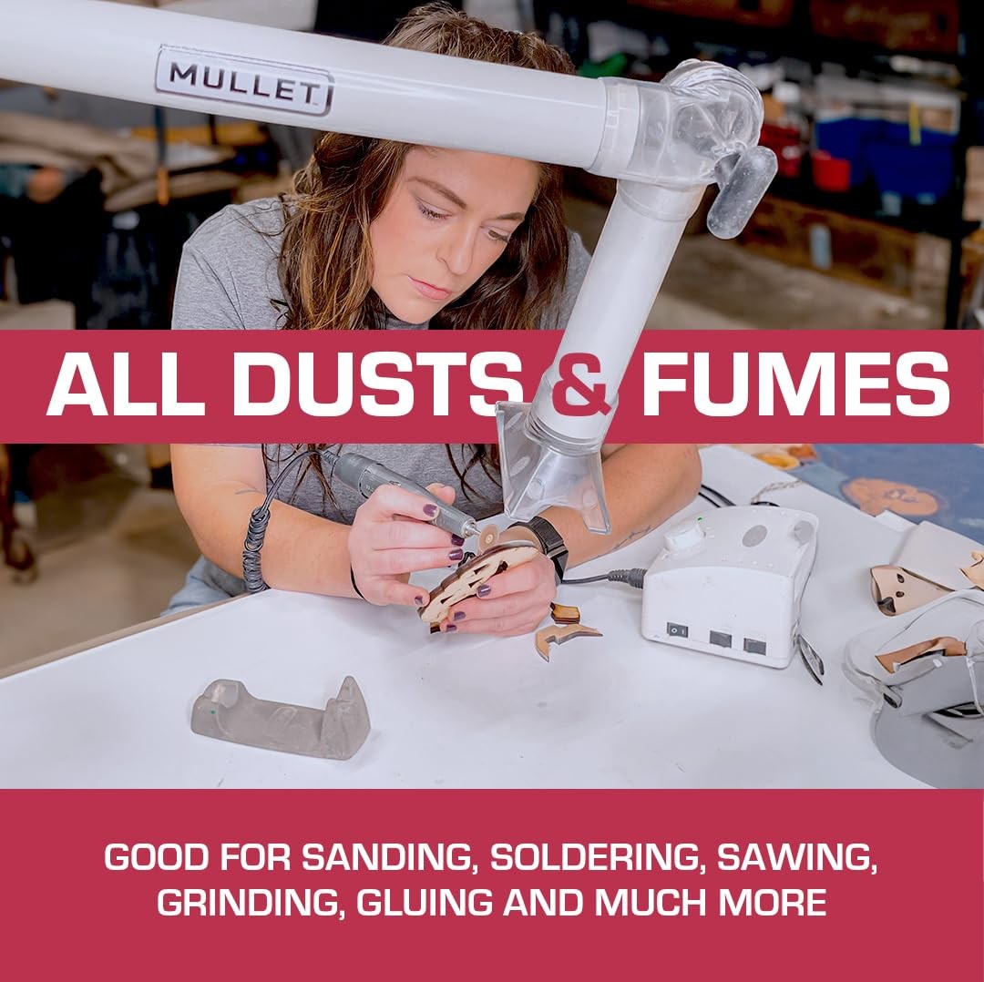 ThirdHand Dust Collection Boom Arm (Boom Arm + Workbench Mount)