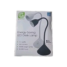 Greenlite - Energy-Saving LED Flexible Desk Lamp - WHITE- New