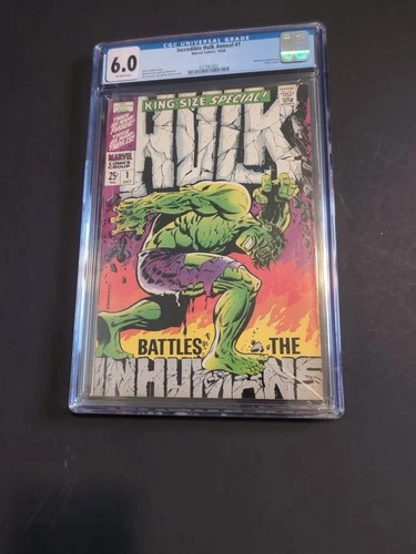 King Size Hulk Annual #1 Cgc 6.0 Graded Marvel Comic