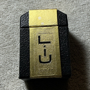 Guerlain L’U Collectible Perfume Bottle with Black & Gold Case/Box