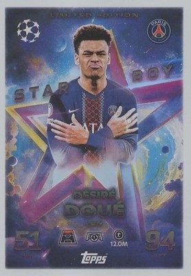 Match Attax 2025 2026 UCC LE 7 Limited Edition  Désiré Doué Paris Saint-Germain
