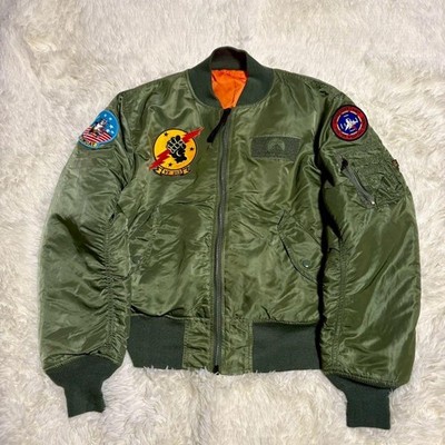 Alpha Industries MA-1 Paramount Special Edition Flight Jacket Used Rare