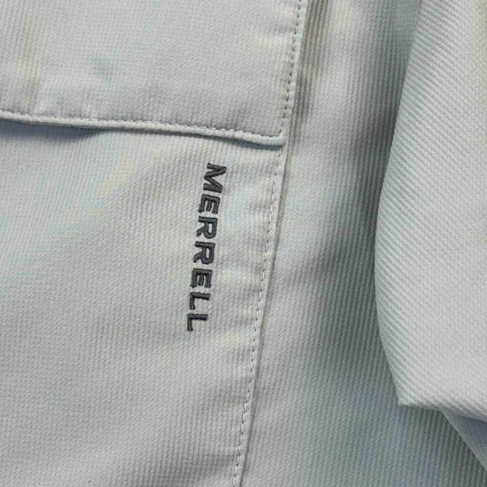 Merrell Shirt Mens XL Gray Short Sleeve Lightweight Hiking Outdoor Casual Y2K - Image 3 of 4