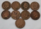 1897 US Indian Head Pennies Lot of 9