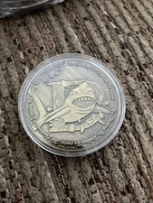 "No Cheating No Fighting No Crying" Great White Shark Jaws Souvenir Coin Medal