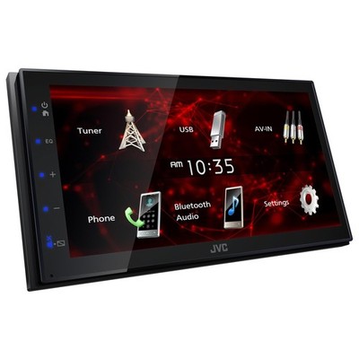JVC KW-M180BT 6.8'' Short DMR, USB Mirroring, 1Cam, 2V,Fast Startup - Used, Op...