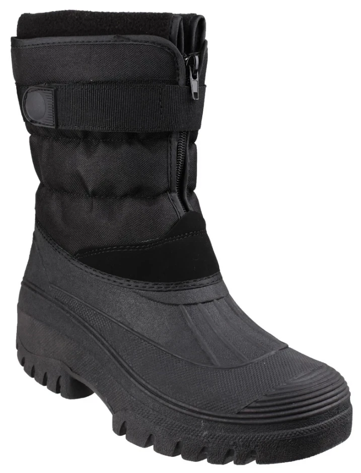 Cotswold Chase Mens/Womens Stable Yard Winter Snow Zip Boots Wellies -Black
Opens in a new window or