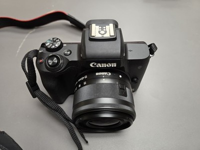 Canon EOS M50 Mark II 24.1MP Mirrorless Camera - Black READ HAS MARK ON SCREEN