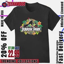 Jurassic Park T-Rex Flowers T-Shirt