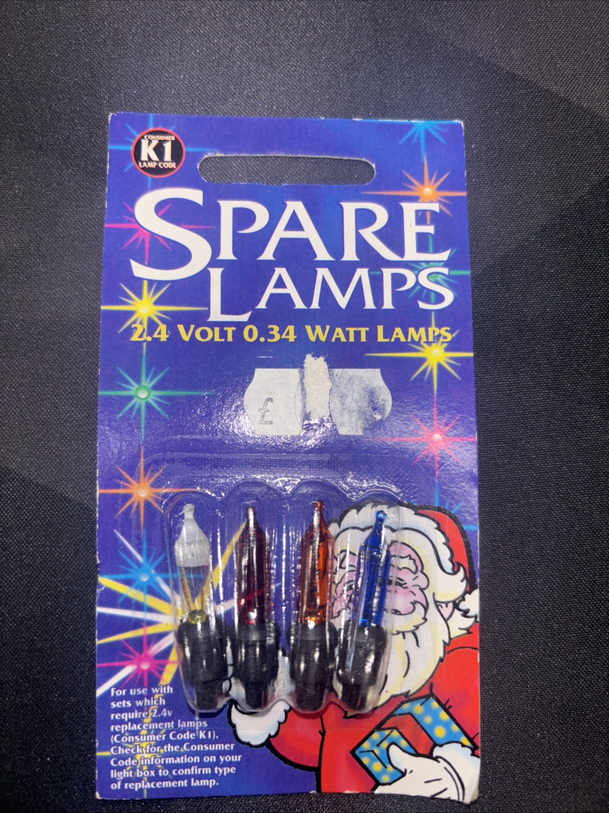 NOMA K1 2.4V MULTI COLOURED PLUS FUSE 0350M SPARE BULBS - NEW - 0350M