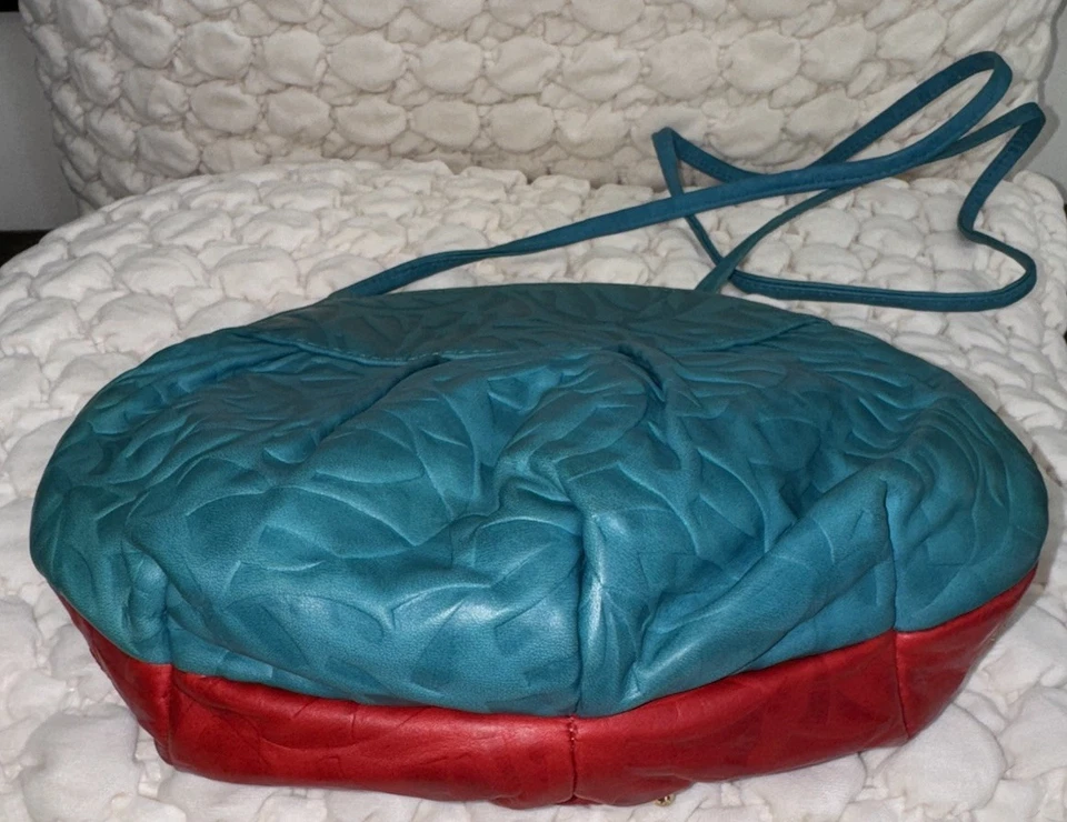 Bolsos de mano de cuero ISABEL DE COLECCIÓN, bolso de hombro vintage para mujer geométrico con etiqueta Foto 3 de 4