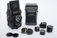 Yashica Mat-124G Medium Format TLR Film Camera with Case, Cap,  2 C.U. Lenses.