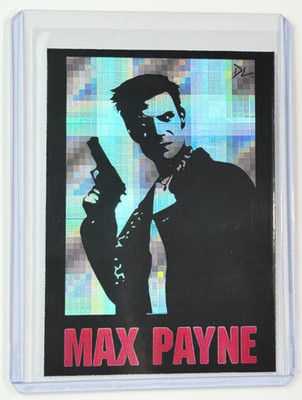 Max Payne Limited Edition Artist Signed ''The Video Game'' Refractor Card 1/1