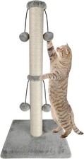 Dimaka 29'' Cat Scratching Post, Natural Sisal 29 inches for All Cats, Grey