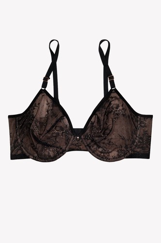 Smart & Sexy womens Sheer Mesh Demi Underwire Bra