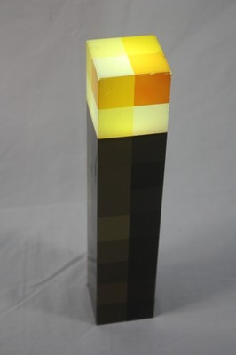2012  Minecraft Light-Up 11'' Wall Torch Lamp Night Light - Works