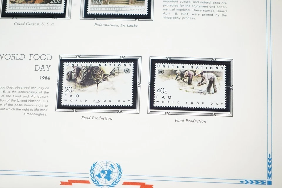 UNITED NATIONS 1984-1990 MINT COLLECTION OF 340+ STAMPS WITH FLAG SHEETS IN ALB - Image 3 of 4