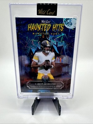 2025 Wild Card Haunted Hits Monster Hunt Aaron Rodgers 1/1 SSP