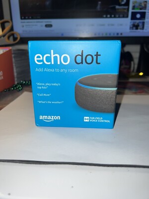 Amazon Echo Dot (3rd Generation) Smart Speaker - Charcoal