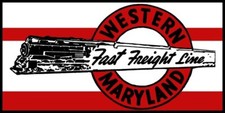 Western Maryland Railway Fast Freight NEW Sign 18x36" USA STEEL XL Size 8 lbs